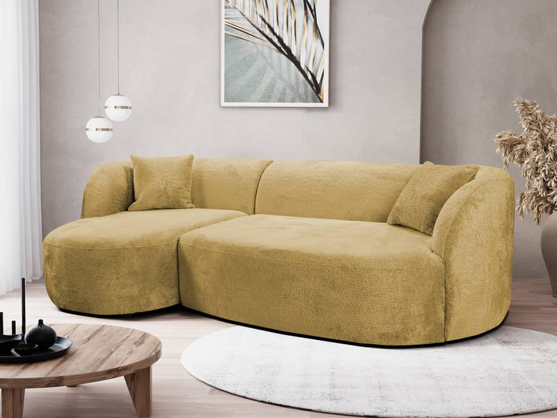 Rylian 3-sits Soffa med divan - senapsgul - Möbler - Soffa - Divansoffor & schäslongsoffa