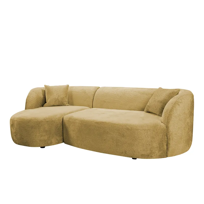 Rylian 3-sits Soffa med divan - senapsgul - Möbler - Soffa - Divansoffor & schäslongsoffa