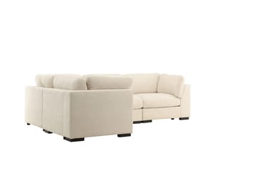 Salerno 4-sits L-formad Hörnsoffa i Tyg - Beige - Möbler - Soffa - Hörnsoffa