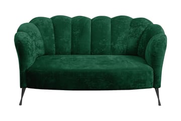 Adrial 2-sits Soffa - Sammet/Grön/Svart Krom - Möbler - Soffa - Sammetssoffa