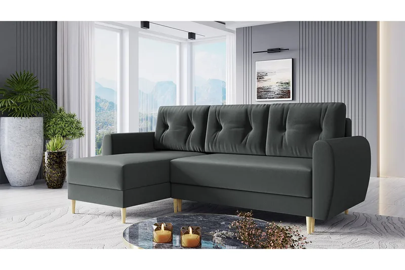 Bornalle Bäddsoffa - Grå - Möbler - Soffa - Bäddsoffa - Bäddsoffa divan