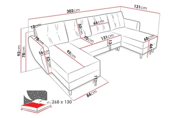 Bornalle Bäddsoffa - Svart - Möbler - Soffa - Bäddsoffa - Bäddsoffa divan