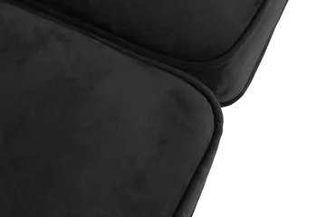 Chesterfield Lyx 2-sits Liten sammetssoffa - Djup soffa 160 cm bred - Svart - Möbler - Soffa - Sammetssoffa