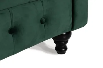 Chesterfield Lyx 3 sits Sammetssoffa - Djup soffa - Grön - Möbler - Soffa - Sammetssoffa