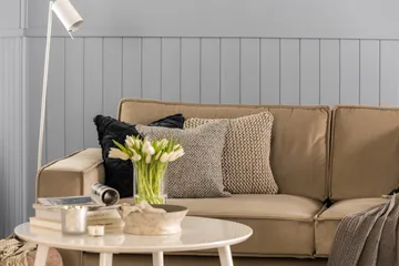 Cloudia Sammetssoffa 2-sits - Beige - Möbler - Soffa - Sammetssoffa
