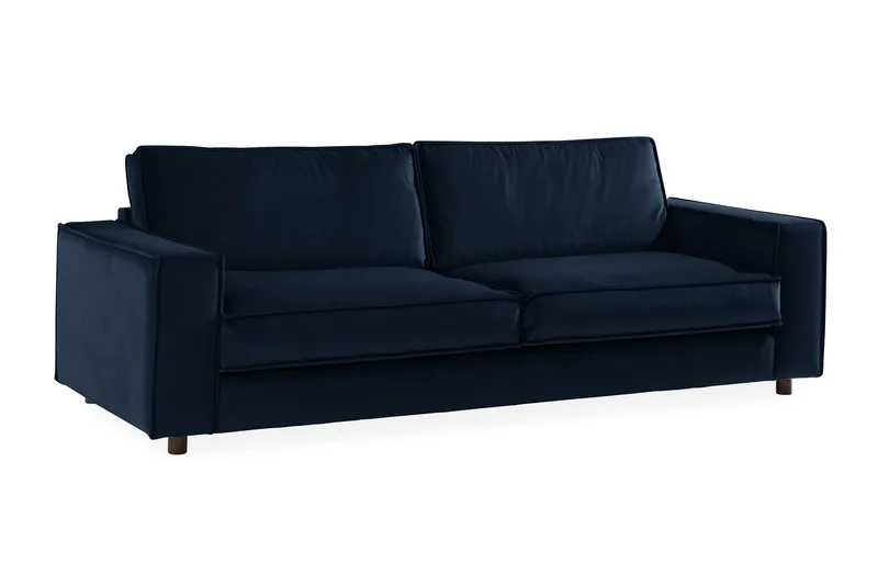 Cloudia Sammetssoffa 4-sits - Blå - Möbler - Soffa - Sammetssoffa