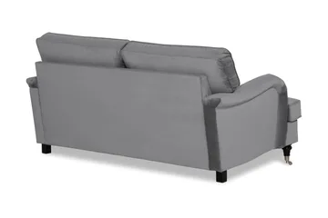 Howard soffa utan divan & schäslong Bloomington Howard Classic Sammetssoffa 3-sits Vera 2, Grå Sammet - Möbler - Soffa - 3 sits soffa