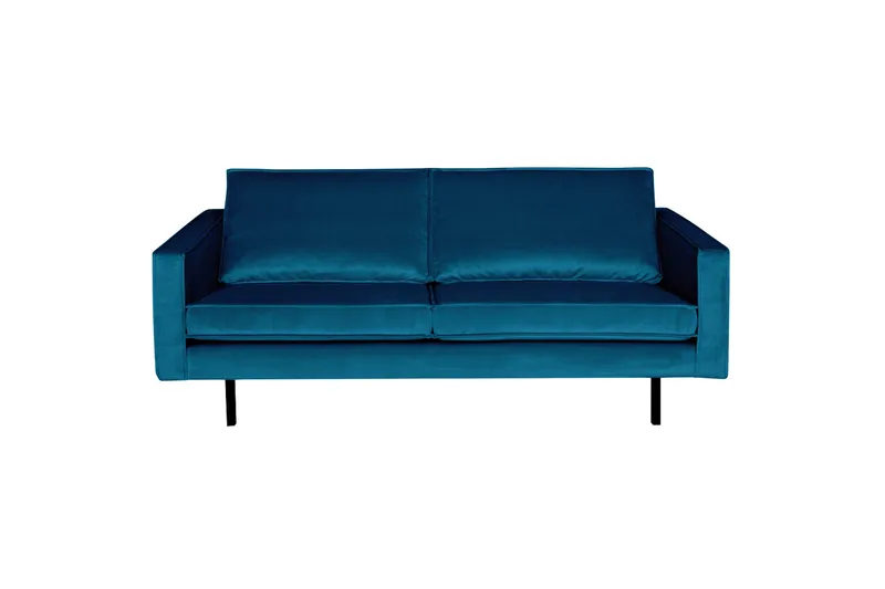 Lissbon 2,5-sits Sammetssoffa - Blå - Möbler - Soffa - Sammetssoffa