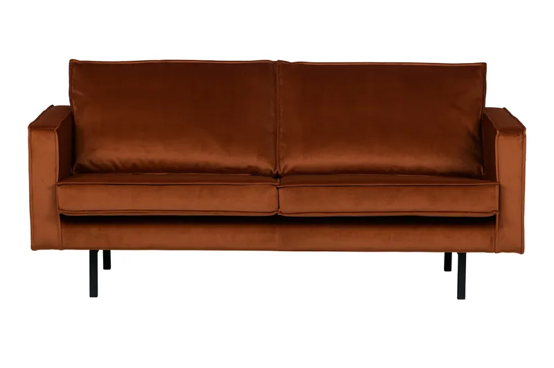 Lissbon 2,5-sits Sammetssoffa - Rost - Möbler - Soffa - Sammetssoffa
