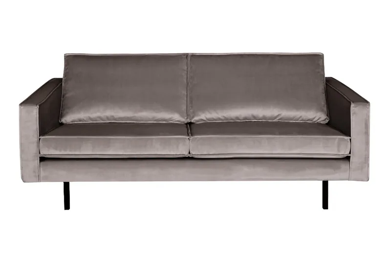 Lissbon 2,5-sits Sammetssoffa, Taupe