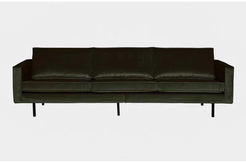 Lissbon 3-sits Sammetssoffa - Grön - Möbler - Soffa - Sammetssoffa
