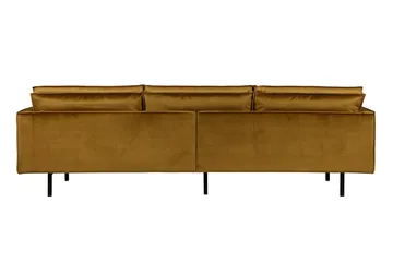 Lissbon 3-sits Sammetssoffa - Gul - Möbler - Soffa - Sammetssoffa