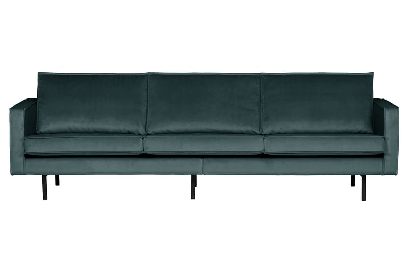 Lissbon 3-sits Soffa Sammet - Blågrön - Möbler - Soffa - Sammetssoffa