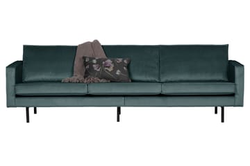 Lissbon 3-sits Soffa Sammet - Blågrön - Möbler - Soffa - Sammetssoffa