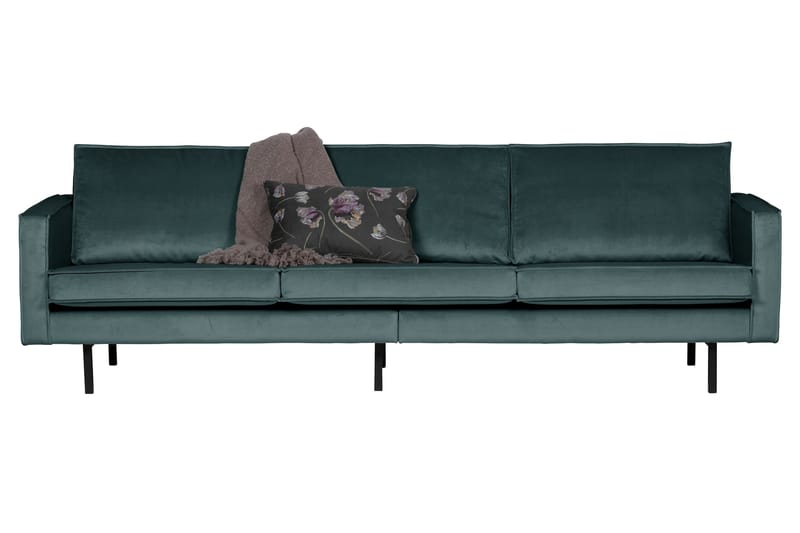 Lissbon 3-sits Soffa Sammet, Blågrön