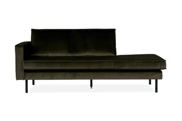 Lissbon Dagbädd Vänster - Grön - Möbler - Soffa - Sammetssoffa