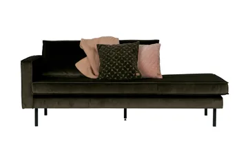Lissbon Dagbädd Vänster - Grön - Möbler - Soffa - Sammetssoffa
