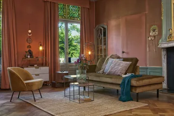 Lissbon Dagbädd Vänster - Gul - Möbler - Soffa - Sammetssoffa