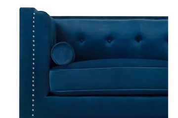 Llawhaden Soffa Sammet - Blå - Möbler - Soffa - Sammetssoffa