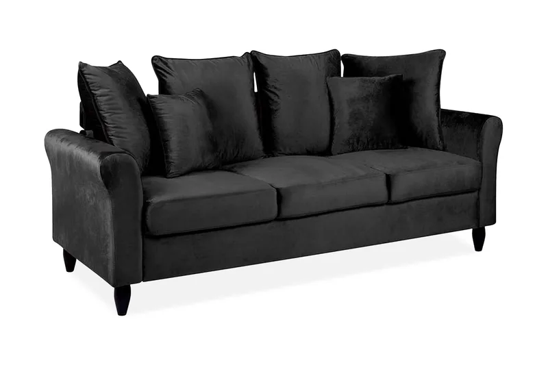 Paretti Soffa Sammet, Svart