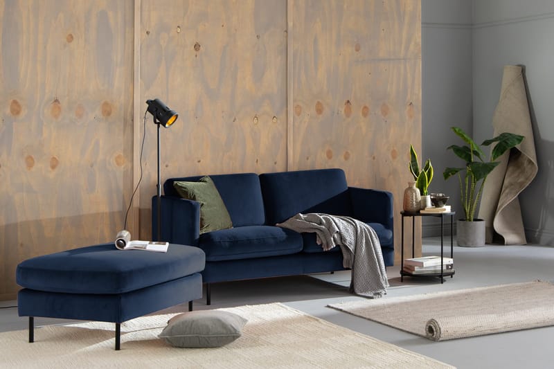 Teodin Sammetssoffa 2-sits - Blå - Möbler - Soffa - Sammetssoffa