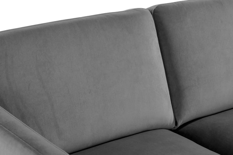 Teodin Sammetssoffa 2-sits - Ljusgrå - Möbler - Soffa - Sammetssoffa