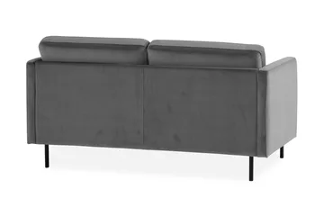 Teodin Sammetssoffa 2-sits - Ljusgrå - Möbler - Soffa - Sammetssoffa
