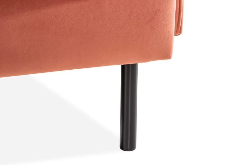 Teodin Sammetssoffa 2-sits - Rosa - Möbler - Soffa - Sammetssoffa