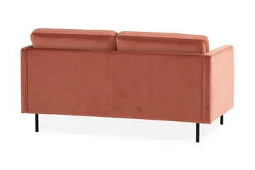 Teodin Sammetssoffa 2-sits - Rosa - Möbler - Soffa - Sammetssoffa