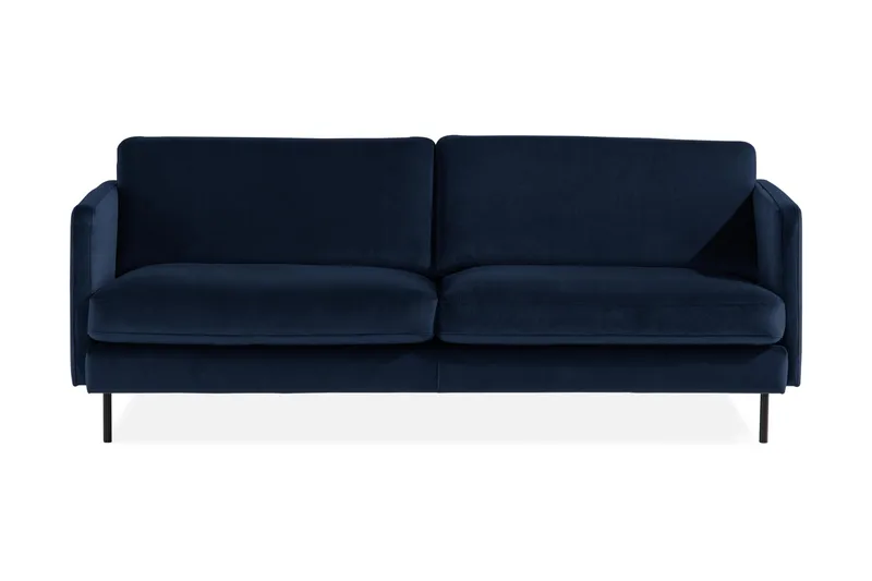 Teodin Sammetssoffa 3-sits - Blå - Möbler - Soffa - Sammetssoffa