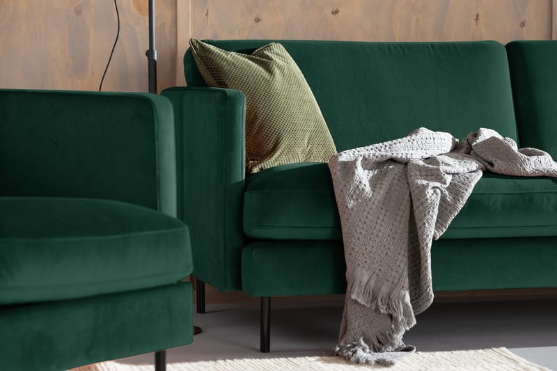 Teodin Sammetssoffa 3-sits - Grön - Möbler - Soffa - Sammetssoffa