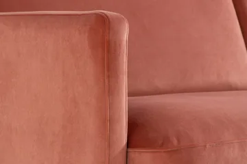 Teodin Sammetssoffa 3-sits - Rosa - Möbler - Soffa - Sammetssoffa