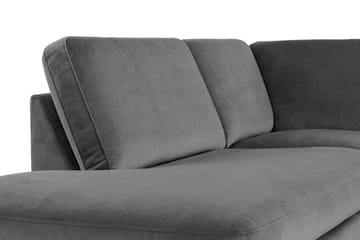 Teodin U-soffa med Divan Sammet Höger - Ljusgrå - Möbler - Soffa - Sammetssoffa