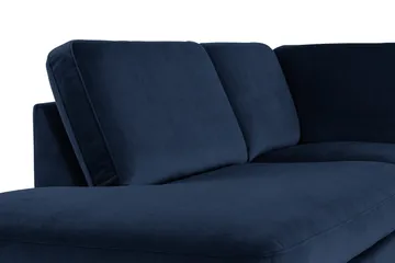 Teodin U-soffa med Divan Sammet Vänster - Blå - Möbler - Soffa - Sammetssoffa