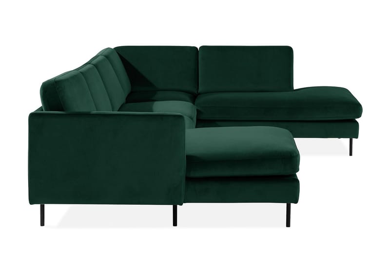 Teodin U-soffa med Divan Sammet Vänster - Grön - Möbler - Soffa - Sammetssoffa