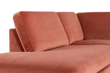 Teodin U-soffa med Divan Sammet Vänster - Rosa - Möbler - Soffa - Sammetssoffa