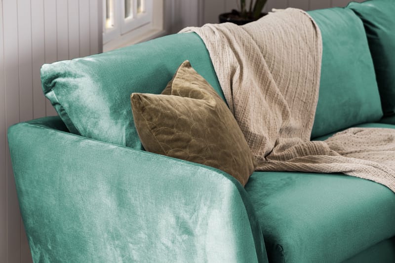 Trend 2-sits Sammetssoffa - Grön - Möbler - Soffa - Sammetssoffa