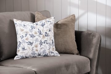 Trend 3-sits Rektangulär Sammetssoffa med Svängda Armstöd - Taupe - Möbler - Soffa - Sammetssoffa