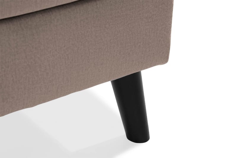 Trend 4-sits Vänstervänd U-formad Soffa med Divan och Schäslong i Sammet - Brun - Möbler - Soffa - Sammetssoffa