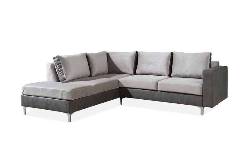 Truro 8-sits Soffa Höger - Grå - Möbler - Soffa - Sammetssoffa