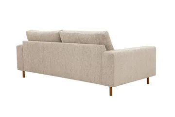 Scandi Djup 3-sits Soffa i Chenille - Beige - Möbler - Soffa - Sammetssoffa