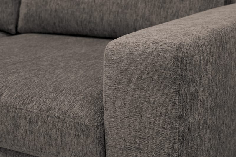 Scandi Djup 3-sits Soffa i Chenille - Grå - Möbler - Soffa - Sammetssoffa