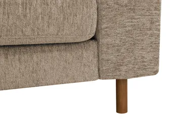 Scandi Djup 3-sits Soffa i Chenille - Mörkbeige - Möbler - Soffa - Sammetssoffa