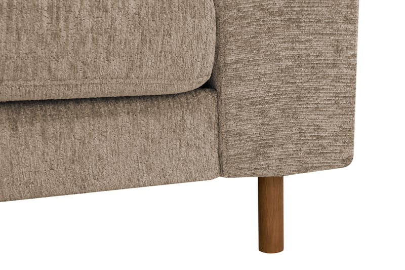 Scandi Djup 3-sits Soffa i Chenille - Mörkbeige - Möbler - Soffa - Sammetssoffa