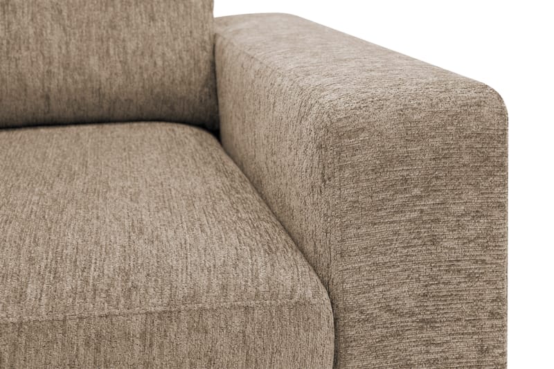 Scandi Djup 3-sits Soffa i Chenille - Mörkbeige - Möbler - Soffa - Sammetssoffa