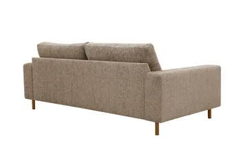Scandi Djup 3-sits Soffa i Chenille - Mörkbeige - Möbler - Soffa - Sammetssoffa