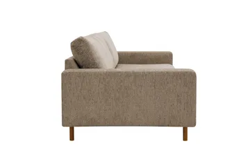 Scandi Djup 3-sits Soffa i Chenille - Mörkbeige - Möbler - Soffa - Sammetssoffa