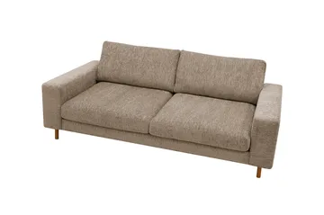 Scandi Djup 3-sits Soffa i Chenille - Mörkbeige - Möbler - Soffa - Sammetssoffa