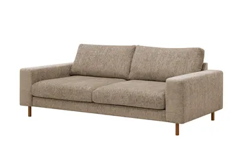 Scandi Djup 3-sits Soffa i Chenille - Mörkbeige - Möbler - Soffa - Sammetssoffa