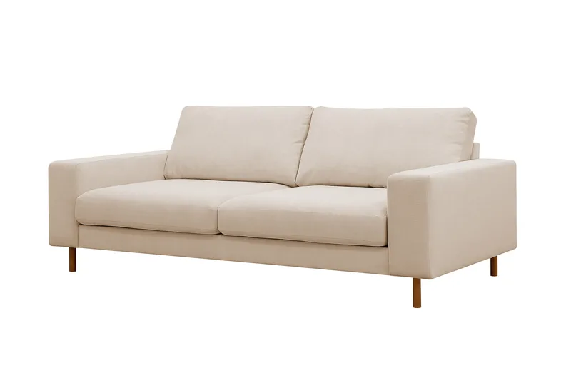 Scandi Djup 3-sits Soffa i Manchester - Beige - Möbler - Soffa - 3 sits soffa